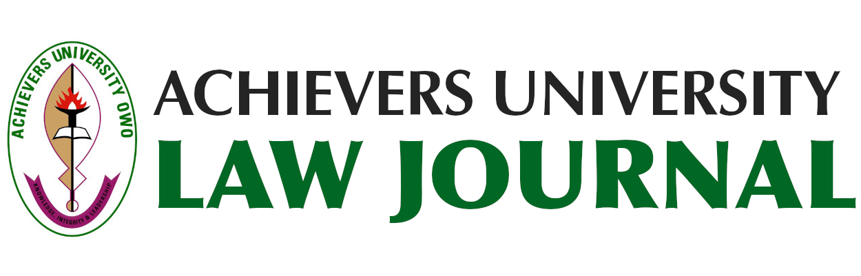 Achievers University Law Journal 